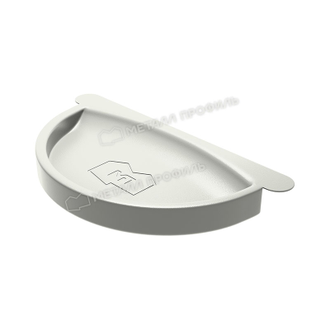Заглушка желоба для водосточной системы FORAMINA Plastisol RAL9010