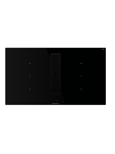 Индукционная варочная панель с вытяжкой Kuppersbusch KMI 9350.0 SR Black Velvet