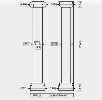 Колонна 1.30.212 - d250мм