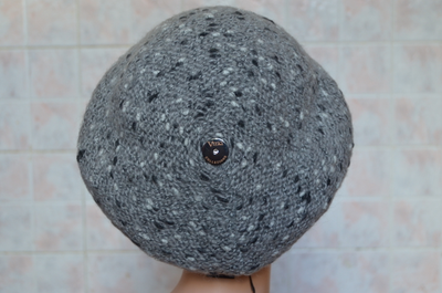 берет меланж серый