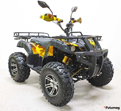 Квадроцикл GreenCamel Sahara AWD 4*4 (60V 2*2kW R10 alum Дифференциал) зеленый