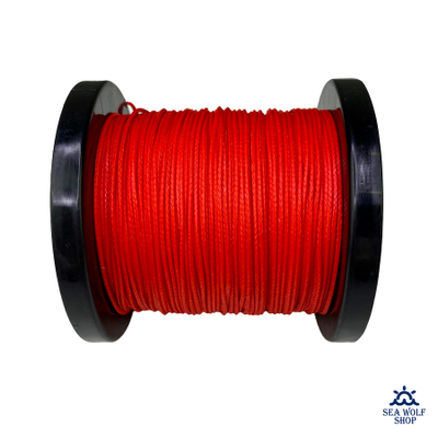 Линь 1.3мм Scorpena высокопрочный UHMW-PE красный, за 1м