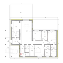 Одноэтажный дом с тремя спальнями 140м² (S110)