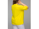 Женская свободная футболка оверсайз БОЛЬШОГО размера Арт. 1439536-79 (цвет желтый) Размеры 54-80