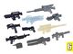BrickArms - Value Pack 6 + автомат М16 светящийся в темноте