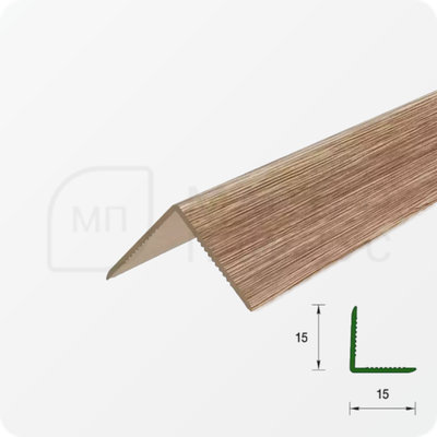 УГОЛ ДЕКОРАТИВНЫЙ 10Х10 УП 01-27.2700.501Л СЕРЕБРО (матовый)