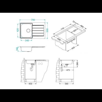 Мойка Alveus Line 80