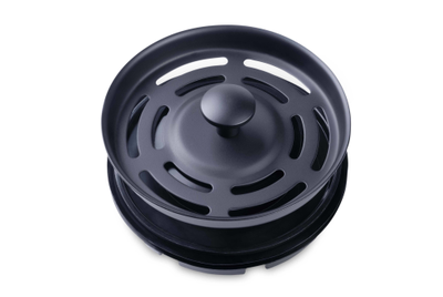 Комплект для измельчителя: фланец + кнопка в цвете "Матовый черный"