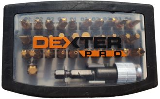 Набор бит DEXTER Pro 32 ед.