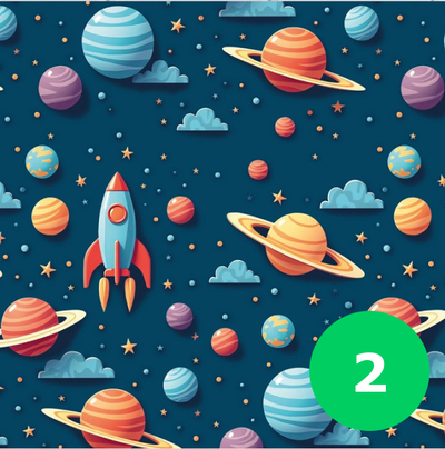 Бумага упаковочная для подарков "Дети" (микс), лист 70*100см