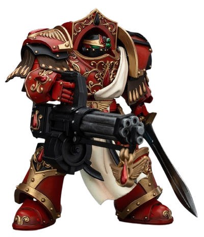 Алый паладин Кровавых Ангелов (Warhammer Horus Heresy) - КОЛЛЕКЦИОННАЯ ФИГУРКА 1/18 Blood Angels Crimson Paladin with Iliastus Assault Cannon (JT00294) - JOYTOY