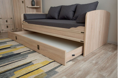 Кровать Валенсия 90*200 см с выдвижным спальным местом 80*190 см