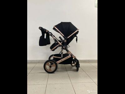 Детская коляска 3 в 1 Luxmom 518 Черный