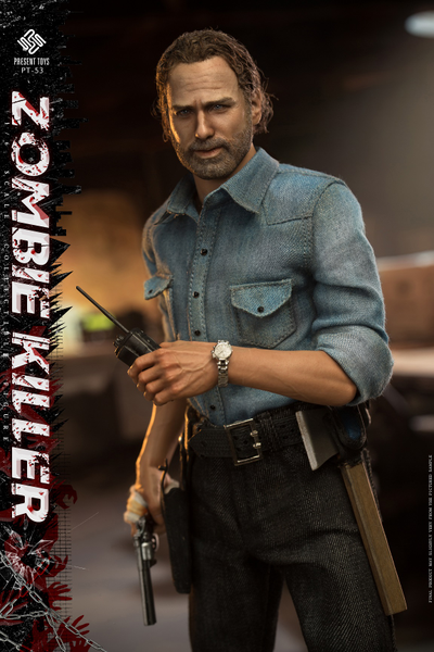 Рик Граймс (Ходячие мертвецы, Walking Dead) - КОЛЛЕКЦИОННАЯ ФИГУРКА 1/6  The Walking Dead Zombie killer (PT-sp53) - PRESENT TOYS