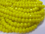 Рондель 2х3 мм лимонно-желтый фарфор 1 нить (около 130 шт)