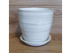 Керамический горшок для цветов "Антуриум" 18 см (3.8 л) белый