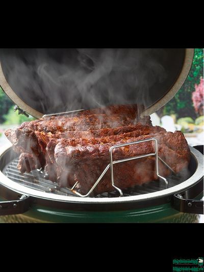 Решётка для рёбрышек, V-образная, двухсторонняя, стальная, 4 секции, для гриля