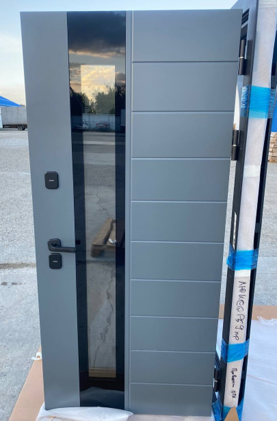 TERMO 5 - 130 мм/ ЭМАЛЬ Ral 7012-"ЭМАЛИТ БЕЛЫЙ. ЧЕТЫРЕХКАМЕРНЫЙ ТОНИРОВАННЫЙ СТЕКЛОПАКЕТ.ПОВЫШЕННАЯ ВЗЛОМОСТОЙКОСТЬ