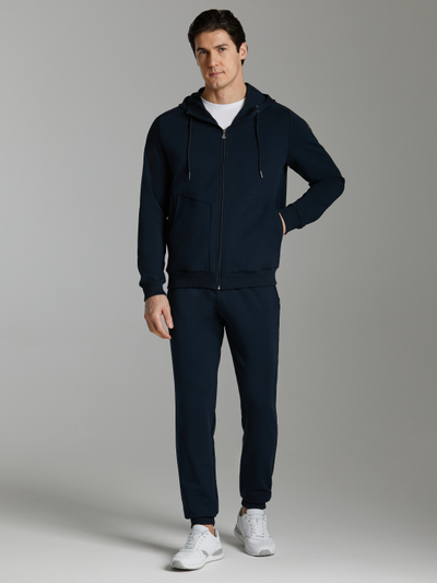 Черный спортивный костюм мужской 11SKM-1828