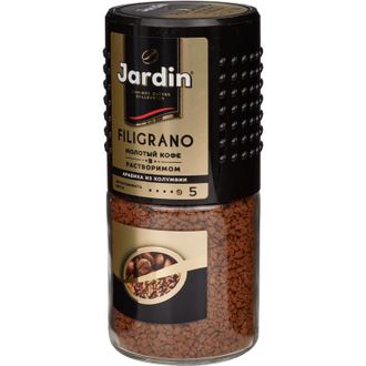 Кофе растворимый Jardin Filigrano сублимированный с добавлением молотого 95 г