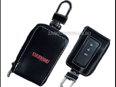 Ключница авто с окошком из натуральной кожи с логотипом HAVAL