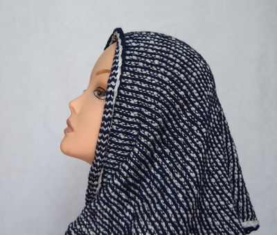 итальянский вязаный шарф капюшон фото