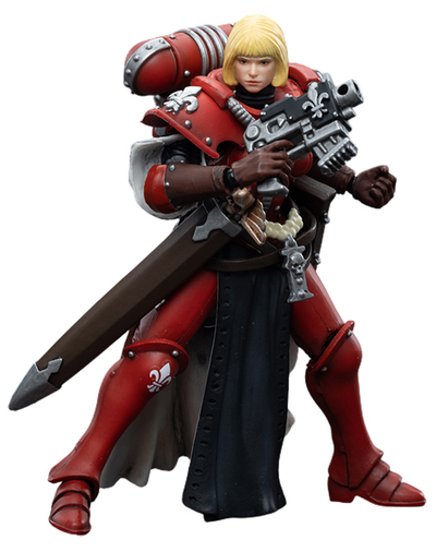 Сестра Битвы Ордена Кровавой Розы Супериор Камина (Warhammer 40k) - КОЛЛЕКЦИОННАЯ ФИГУРКА 1/18 Adepta Sororitas Battle Sisters Order of the Bloody Rose Sister Superior Kamina (JT4515) - JOYTOY