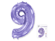 Цифра фольгированная Лиловая 102 см.