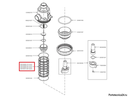 Фильтрующий элемент 32 меш, красн.(замена K00100025)