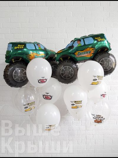 Сет "Внедорожник зелёный" (14 шаров)