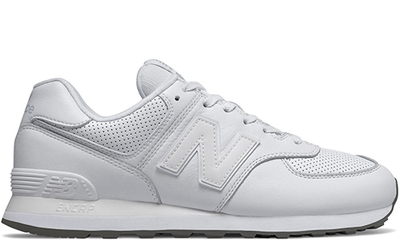 New Balance 574 White Leather