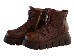 Женские ботинки (коричневые) 1/6 Clothing set Shoes (gs001) - Worldbox