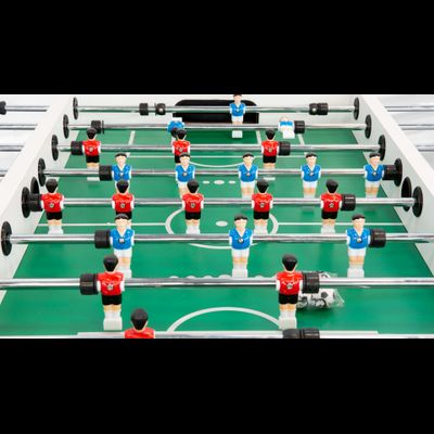 Игровой стол — футбол «Roma VII» (140×76×87см, светло-серый)