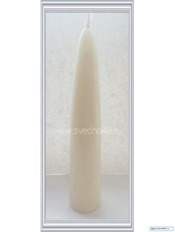 Свеча белая Алтарная большая (9-12 ч. горения).