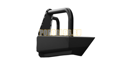 Передний силовой бампер серии Туризм на Mitsubishi L200 IV 2006-2014 (02.030.01)