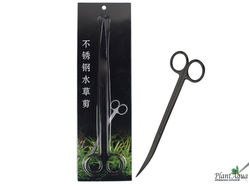SwetAqua Black Scissors NKI 250 - Ножницы металлические изогнутые, 25 см, черные