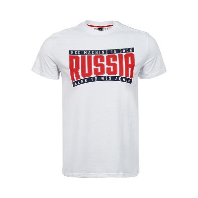 Футболка РОССИЯ белая 330501