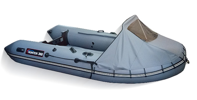 Тент носовой с окном Хантер 360-390