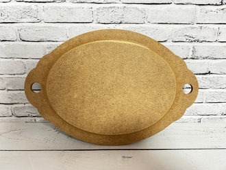 Сухарница Овал 200*300 мм поднос заготовка из мдф для росписи и декупажа