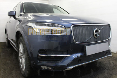 Защита радиатора Volvo XC90 2014- с парктроником black