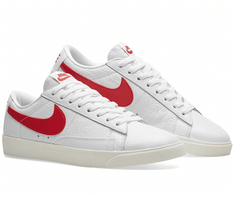 Nike Blazer Low 77 Vintage White Red сбоку