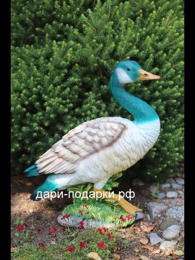 Садовая фигура Селезень Красавец 49*45см   2,5кг   полистоун Россия 2558/012540*