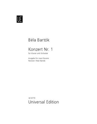 Bartok. Konzert Nr.1 für Klavier und Orchester für 2 Klaviere