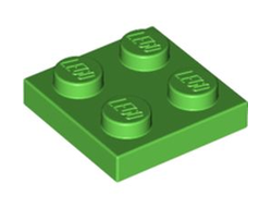 Plate 2 x 2, Bright Green (3022 / 4195196 / 6357612)