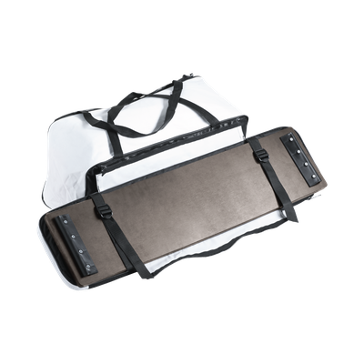 Комплект накладок на сиденья с сумкой 90*25 см ткань черно-белый