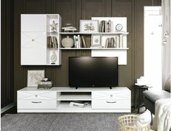 ГОСТИНАЯ СЕВИЛЬ (белый/белый глянец), 2002*950/480*400