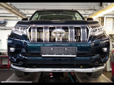 Защита переднего бампера d76 на Toyota Land Cruiser Prado 150 ( 2017-...)