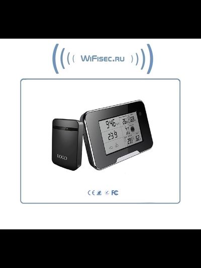 IP видеоняня WiFi (Настольные часы - метеостанция с внешним датчиком температуры, охранная видеокамера) с аккумулятором и с DVR, Full HD 1 Mp (HDSmartIPC)