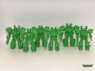 Астроиды Биг - 6 фигур - Зеленый 70мм