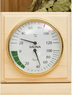Станция термометр+гигрометр, для бани и сауны «ДВА В ОДНОМ»